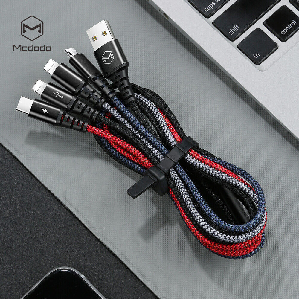 4 in 1 Multi USB Charging Cable Fast Charger Cord For iPhone/Type C/Micro Mcdodo