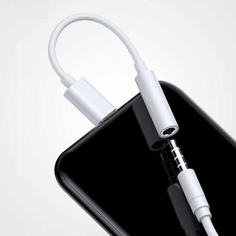 For iPhone Headphone lot Adapter Jack 8Pin to 3.5mm Aux Cord Dongle Converter