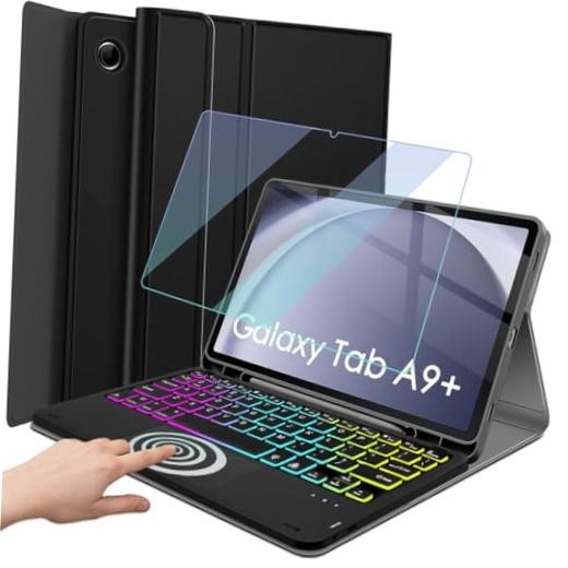 Backlit Touchpad Keyboard Case for Samsung Galaxy Tab A9 Plus 11 Inch 2023