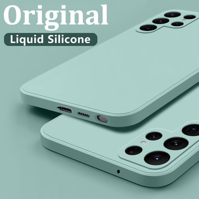 Liquid Silicone Case Cover For Samsung S20 FE A32 A52 S22 S21 S23 S24 Ultra A53