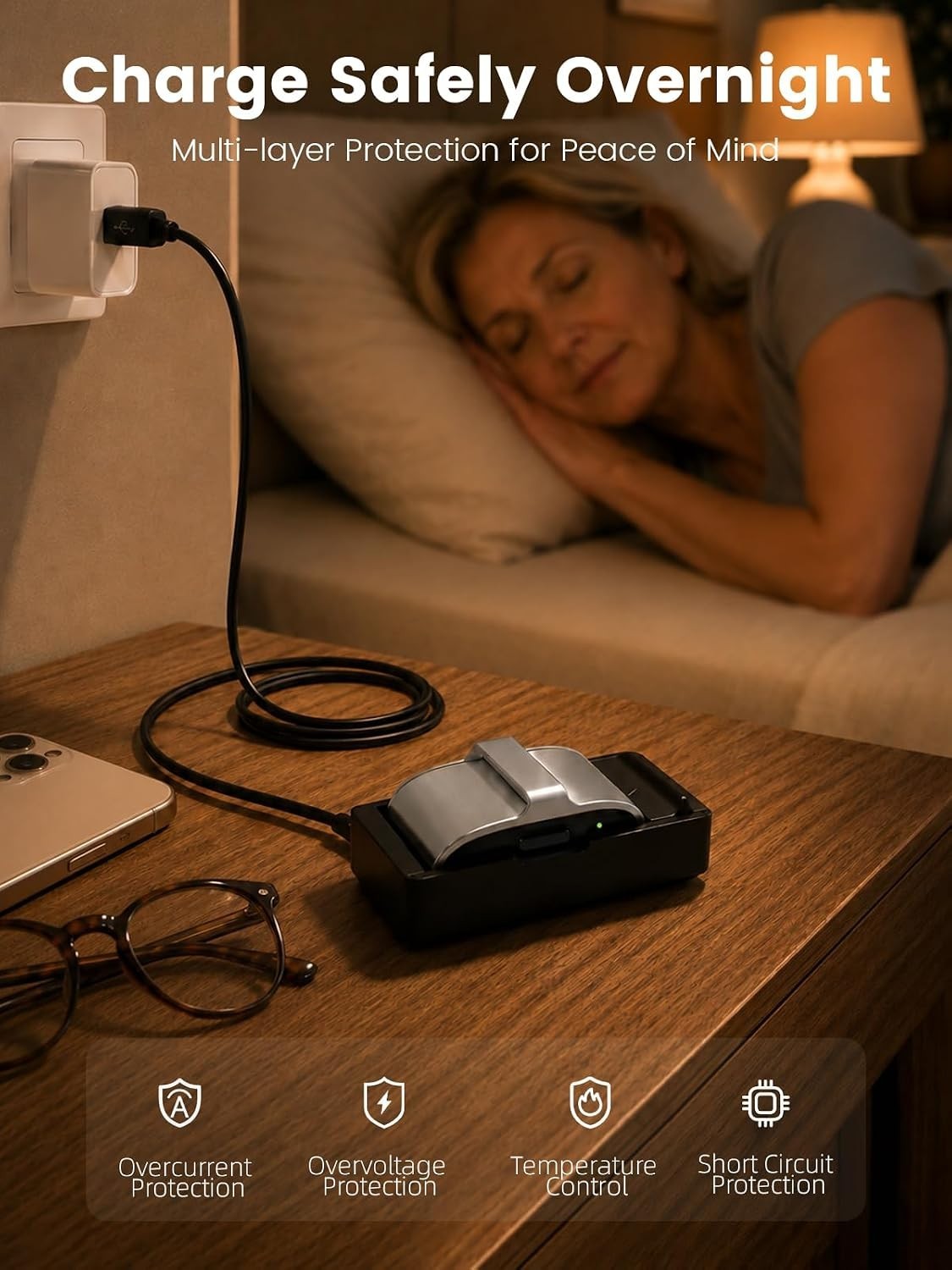 Charger Compatible with Hume Band 1.0, USB-A Replacement Charging Dock with 3.3F