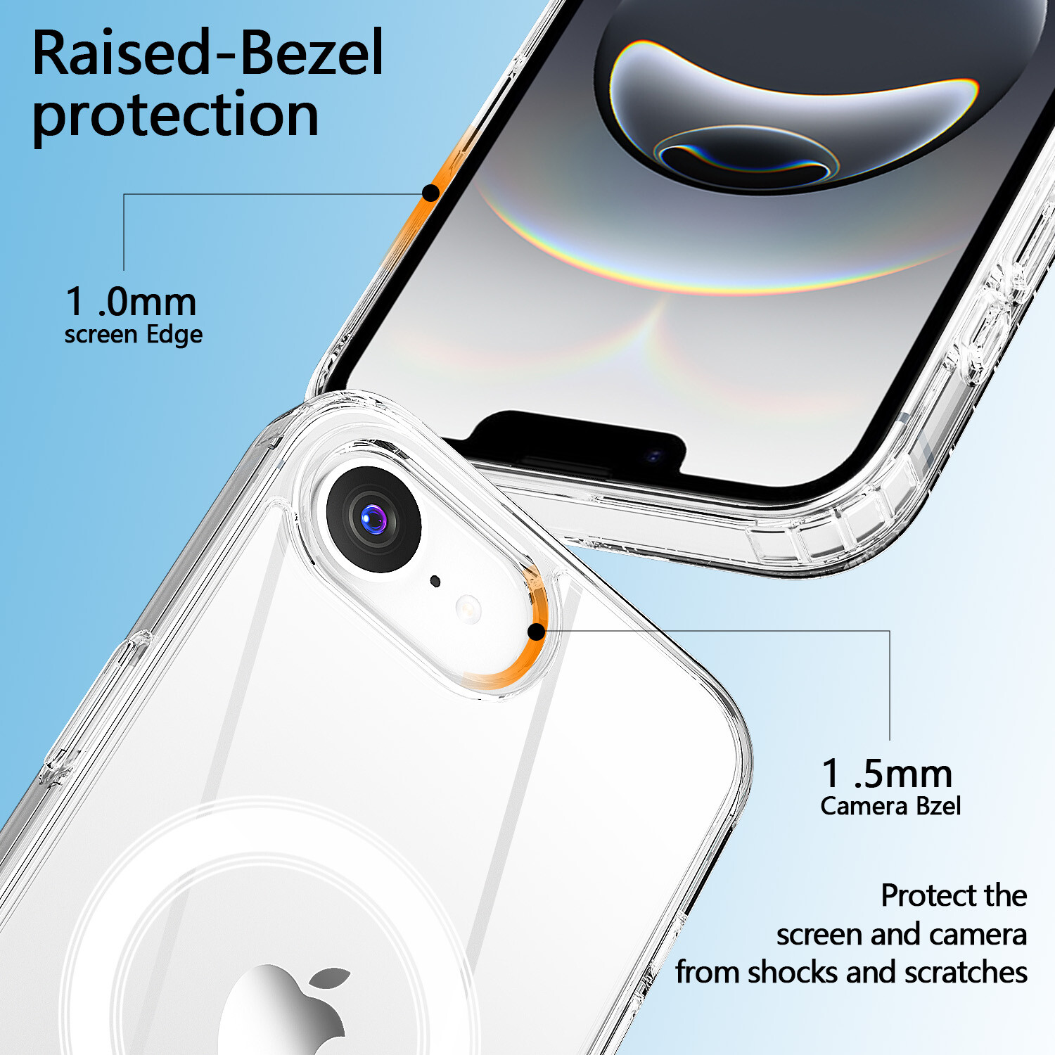 For iPhone 16e 17e Case Shockproof Heavy Duty Magnetic Clear Phone MagSafe Cover
