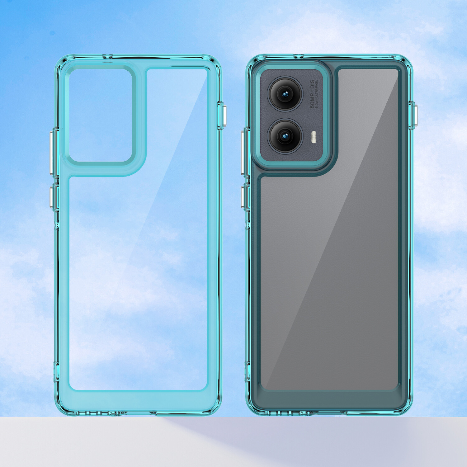 For Motorola Edge (2024) Flexible Shockproof Transparent Clear Back Phone Case