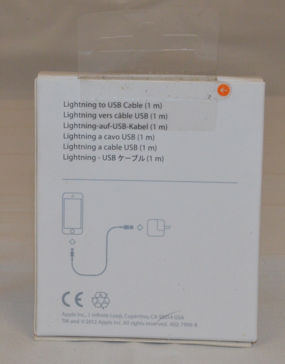 Apple Lightning to USB Cable, 1 Meter (3 Feet) *New* A1480, MD818ZM/A
