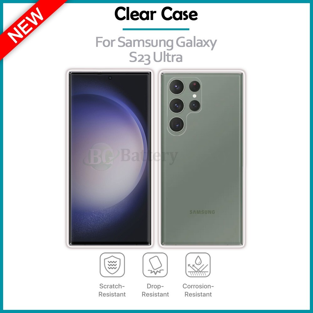 Ultra Slim Protector Shockproof Phone Case CLEAR for Samsung Galaxy S23 Ultra