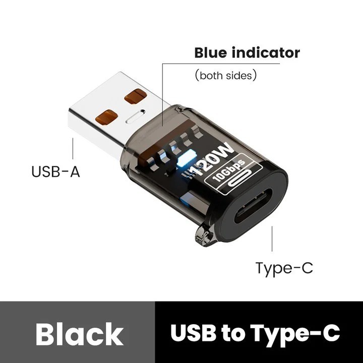 USB-C 3.2 Male to USB A Female Adapter Converter OTG Type C Android Phone