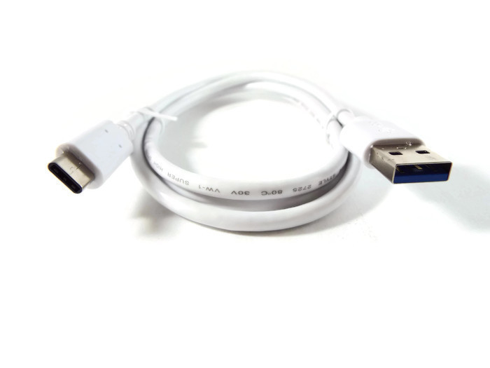 USB C to USB A White Premium Charging Data Cable 3Ft 1M 56k Ohm USA SELLER