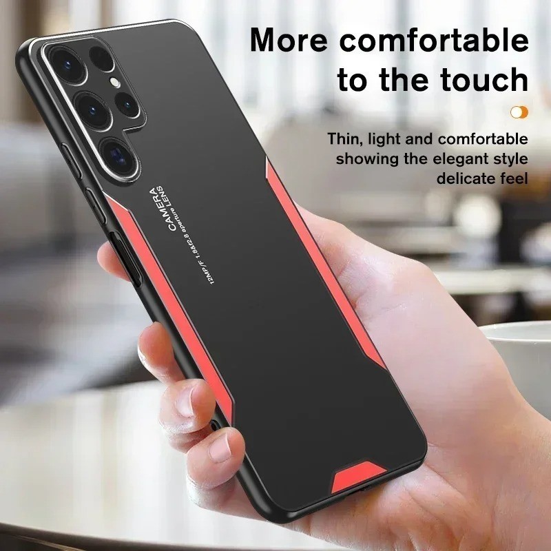 Metal Shell Shockproof Phone Case For Samsung Galaxy S25 Ultra S24 S23 Plus S21