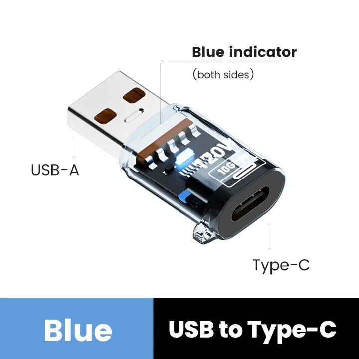 USB-C 3.2 Male to USB A Female Adapter Converter OTG Type C Android Phone