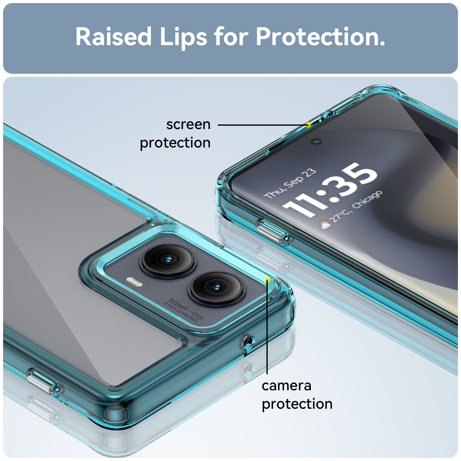 For Motorola Edge (2024) Flexible Shockproof Transparent Clear Back Phone Case