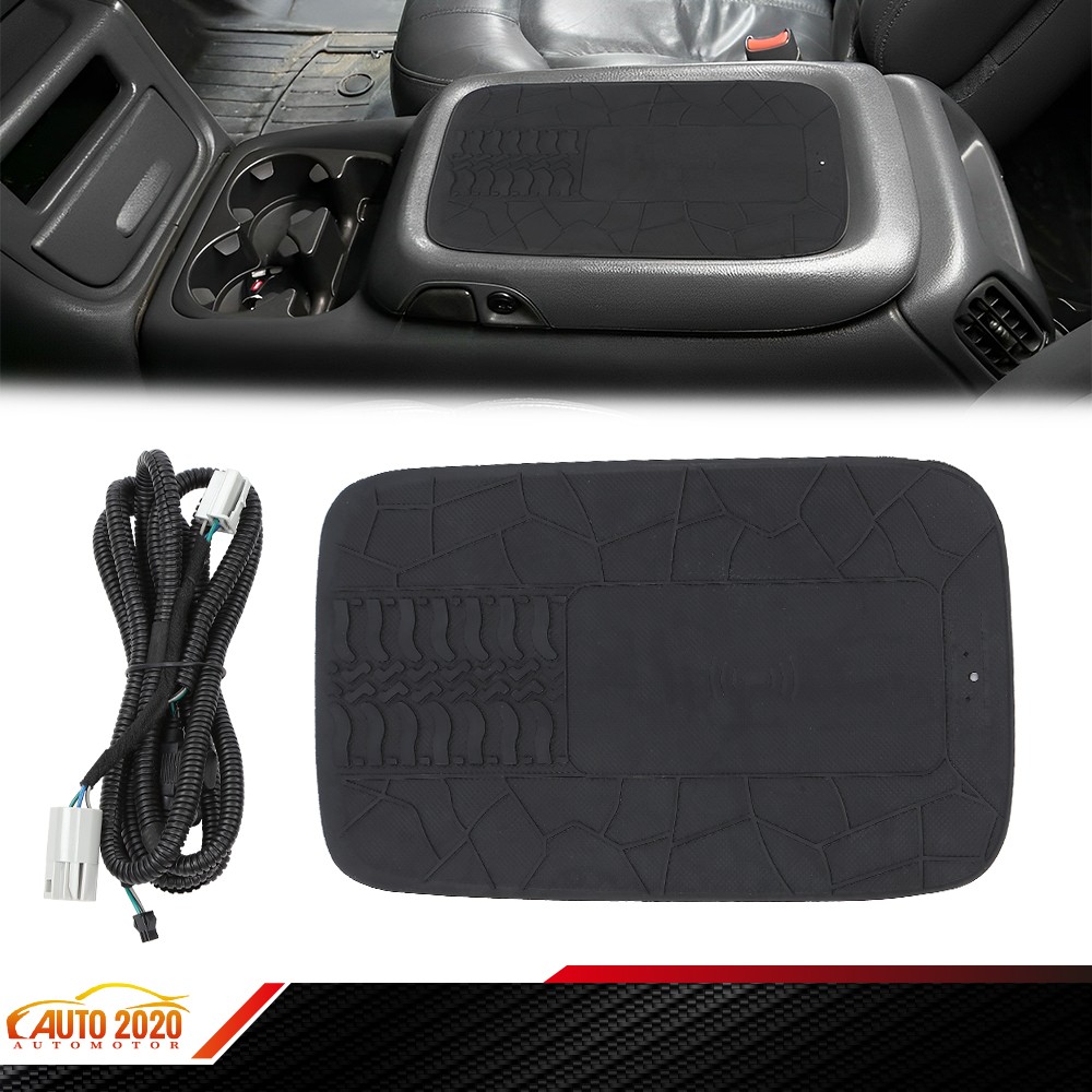 Black Wireless Charger w/ harness Full Console Fit For 1999-02 GM Truck & SUV