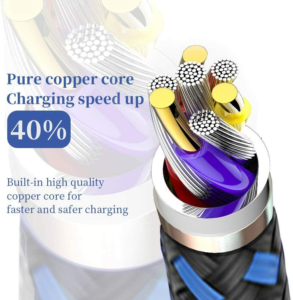 5x Heavy Duty Fast Charger Cable Charging Cord For iPhone 8 X XS 11 12 13 14 Max