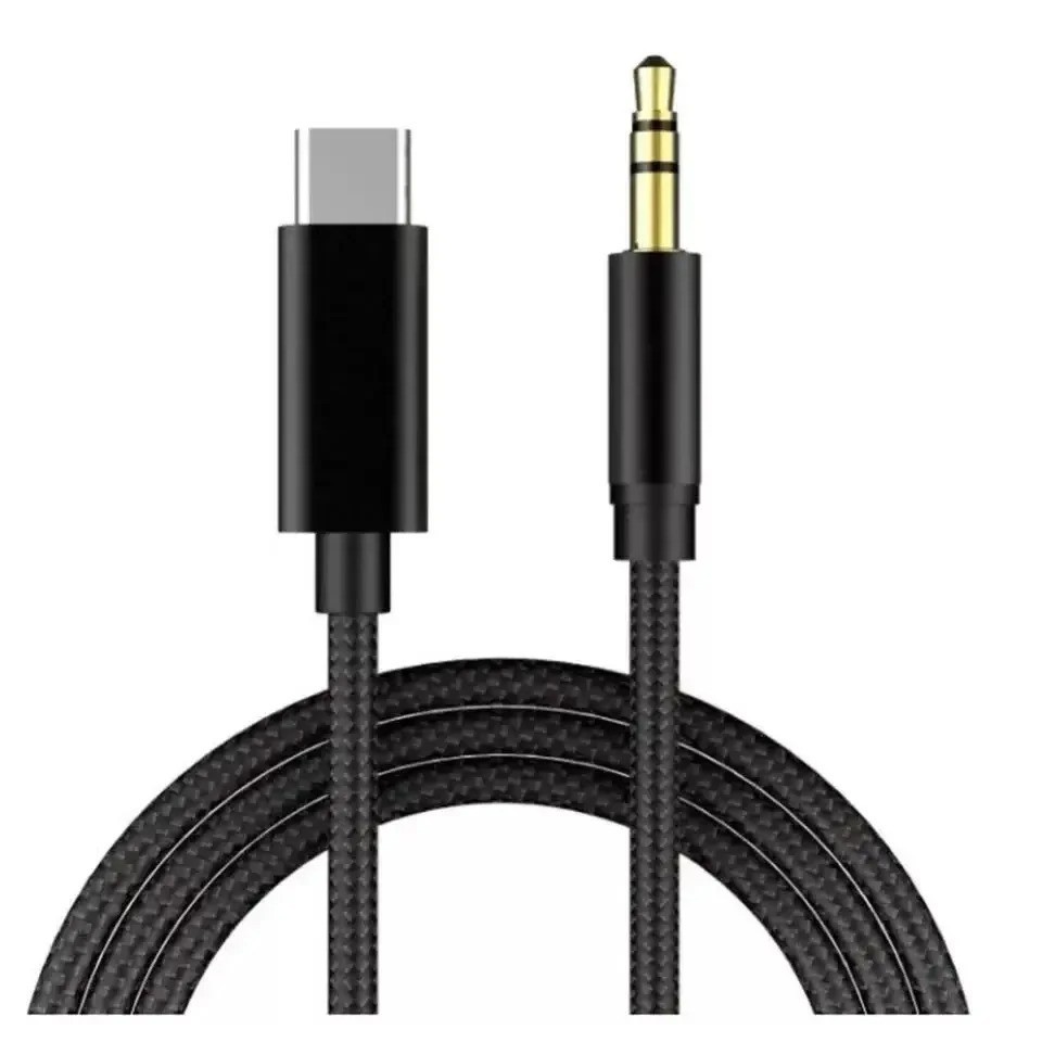 TypeC to Aux Cable USB Type-C Male To 3.5mm Cord Car AUX Music Audio Adapter LOT