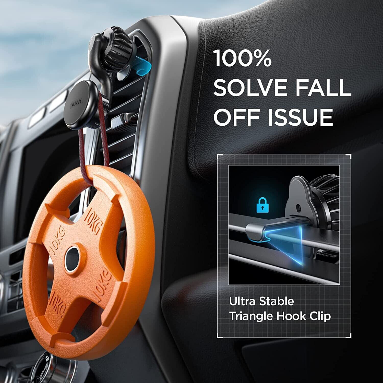 Magnetic 360°Rotation Air Vent Car Mount Dashboard Phone Holder Truck Universal