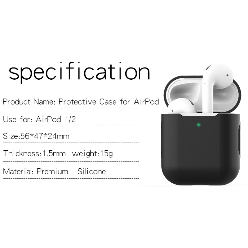 AirPods Case Cover Premium Silicon Protective For 1 & 2 Top Quality USA Seller