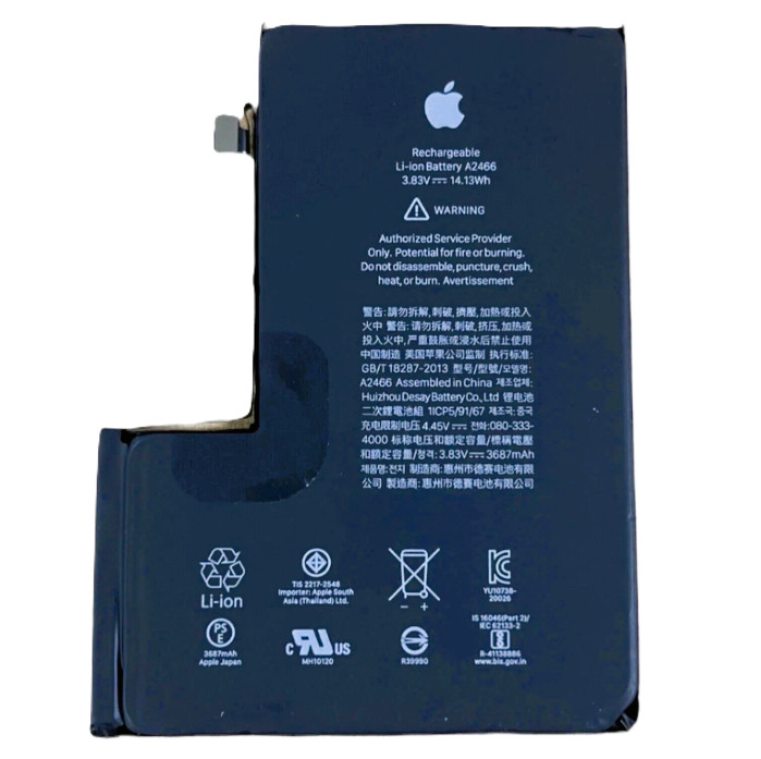 New OEM Apple Replacement Battery for iPhone 12 PRO MAX 0 Cycle 100% Health