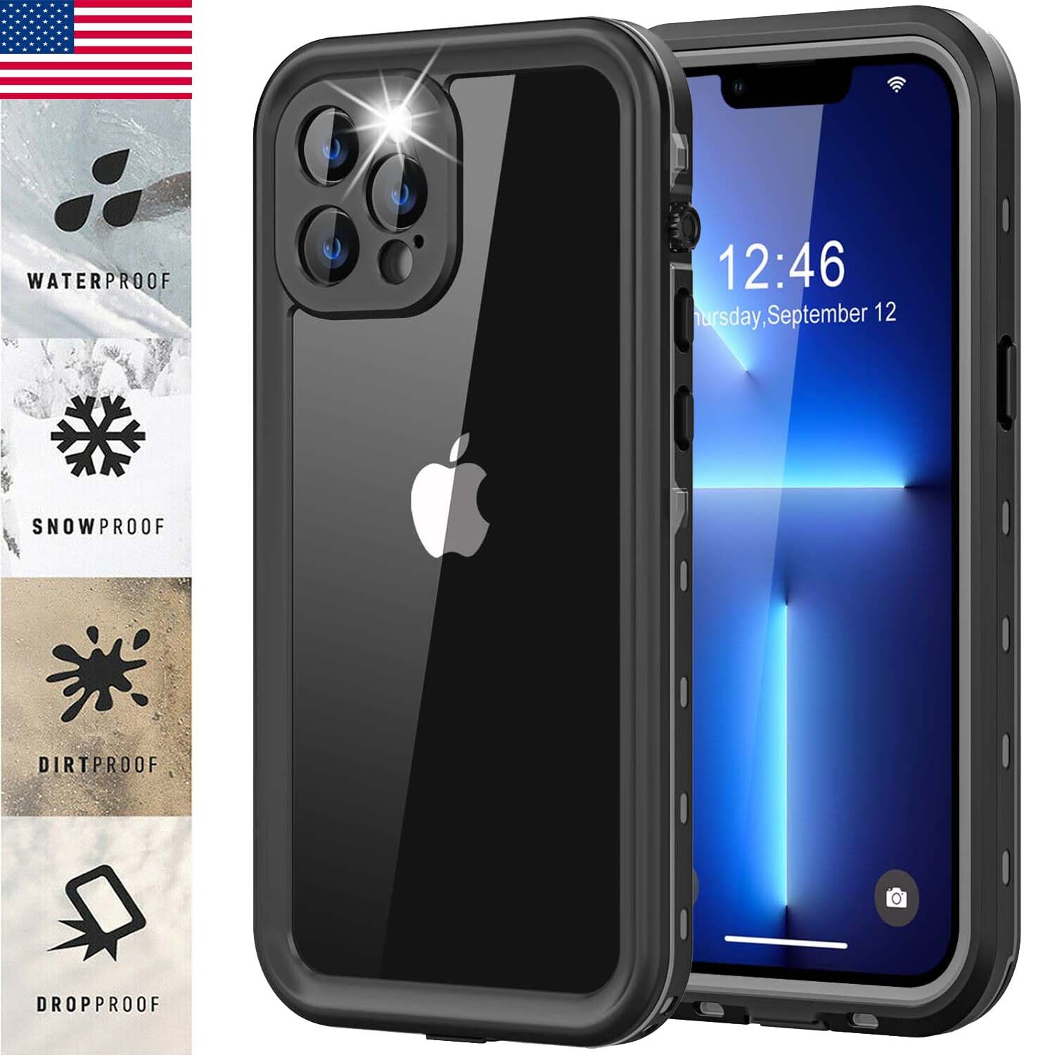 Life Waterproof Shock Dust Proof Case Cover iPhone 13 12 11 14 Pro Max XR XS 7 8