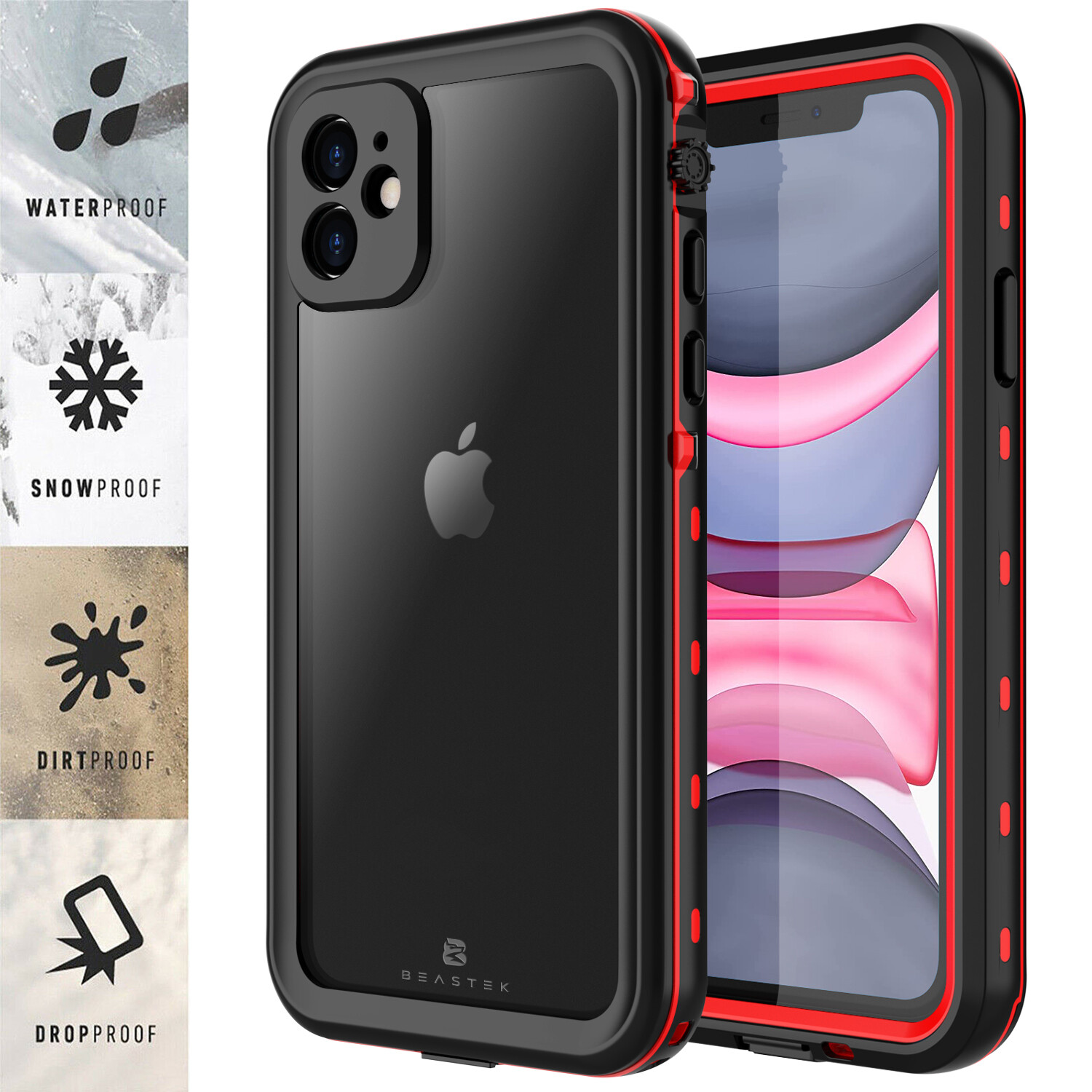 Waterproof Case For iPhone 11 Pro Max Shockproof with Screen Protector