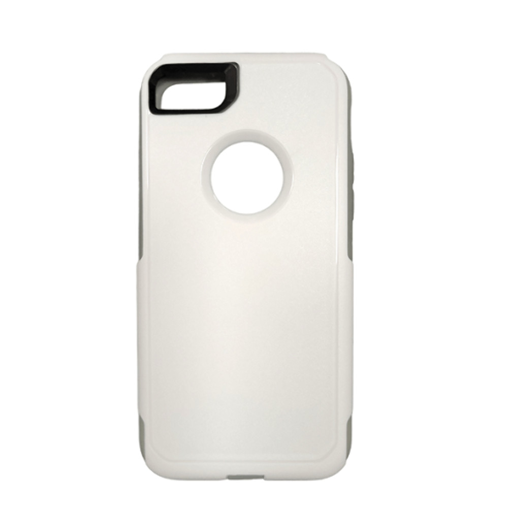 New Slim Shockproof 2-in-1 Durable Hybrid Case Cover WHITE/GRAY for iPhone 7/8