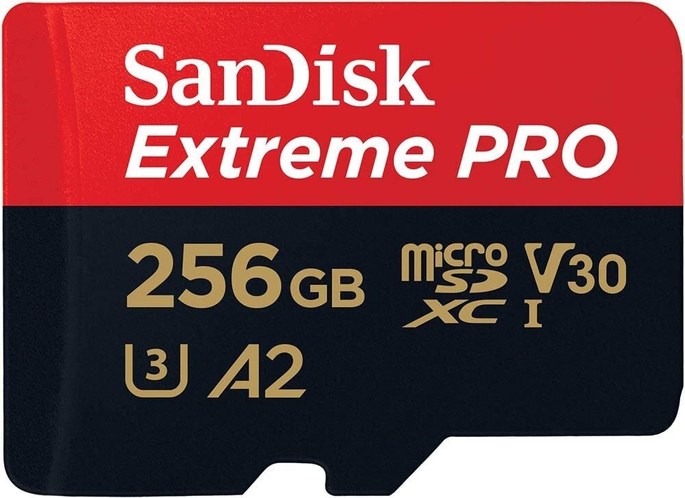SanDisk Micro SD Extreme Pro 128GB Class 10 MicroSDXC A2 Memory Card W/ Adapter