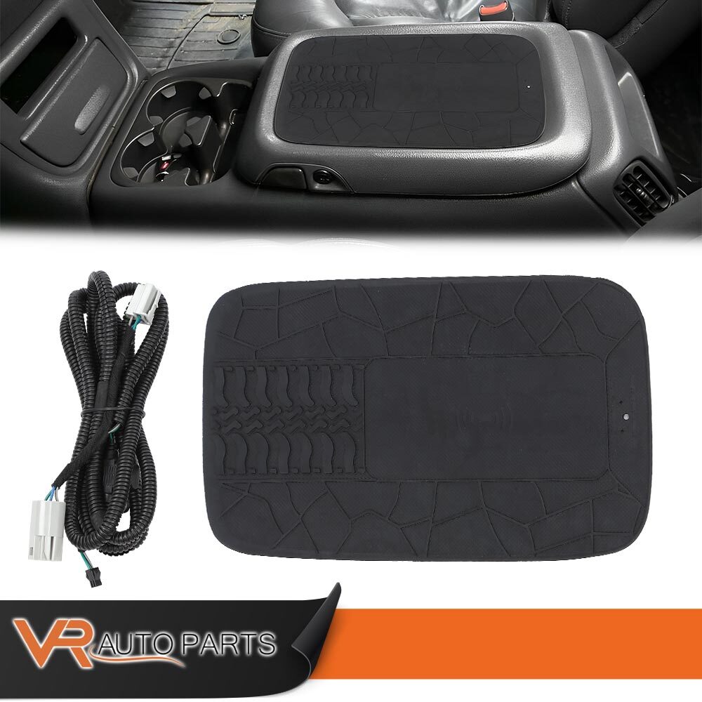 Black Wireless Charger w/ harness Full Console Fit For 1999-2002 GM Truck & SUV