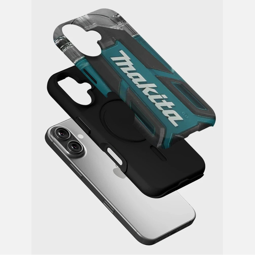 Makita Tool Art Design Tough Phone Case Hard Plastic iPhone 11–17 PM