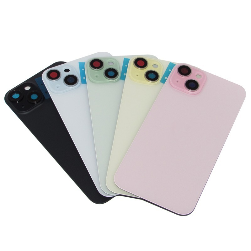 Battery Back Door Glass Cover With Camera Lens For iPhone 14 15 16 Plus Pro Max