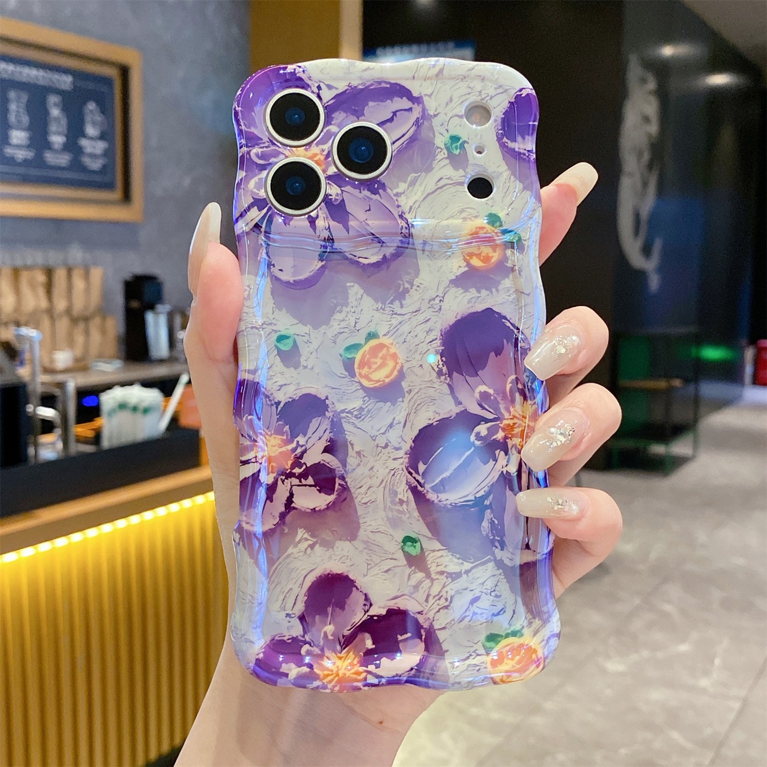 For iPhone 17 16 15 14 13 12 Pro Max Shockproof TPU Cover Back Women Floral Case