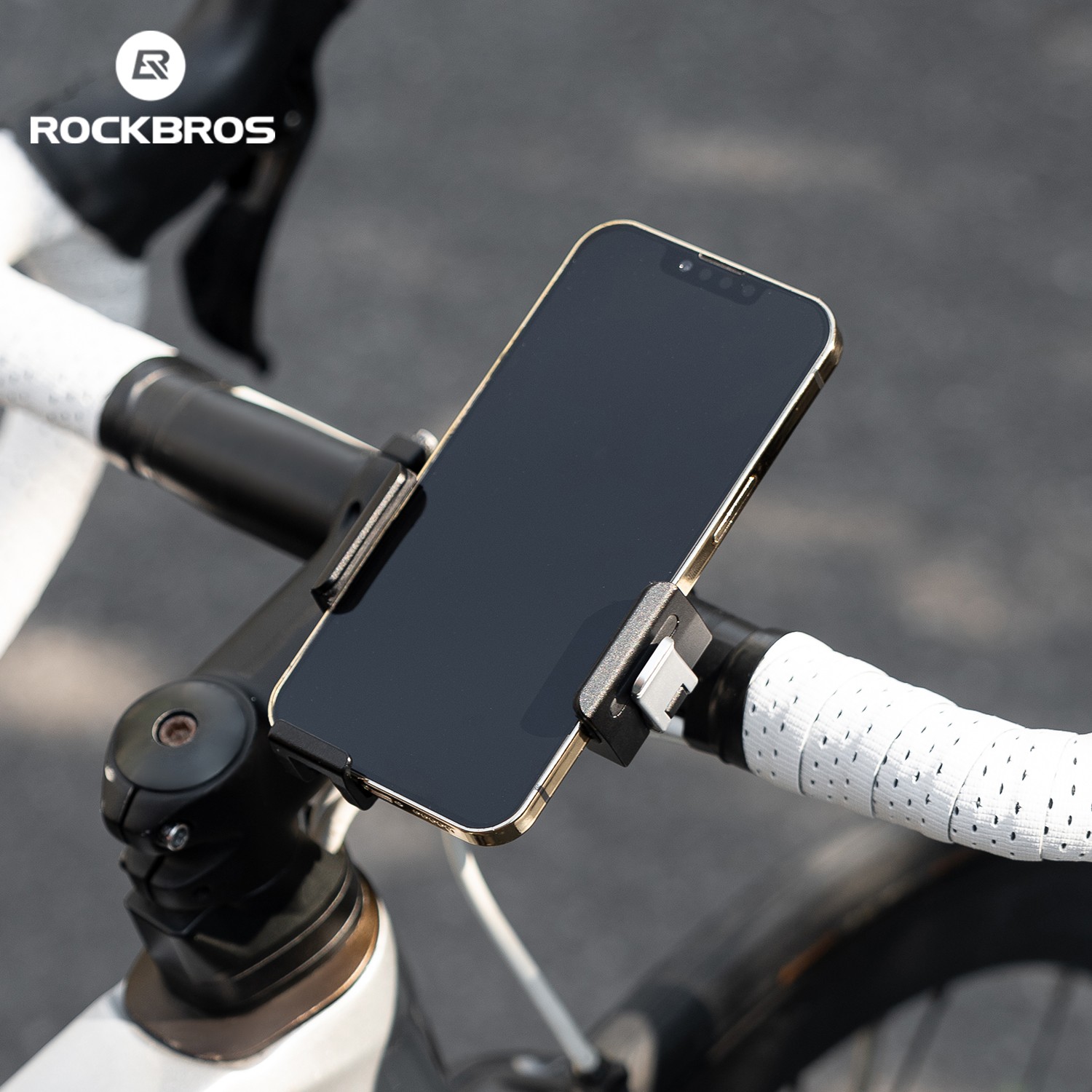 ROCKBROS Bike Phone Holder Stable 360° Adjustable MTB Road Bicycle Phone Mount