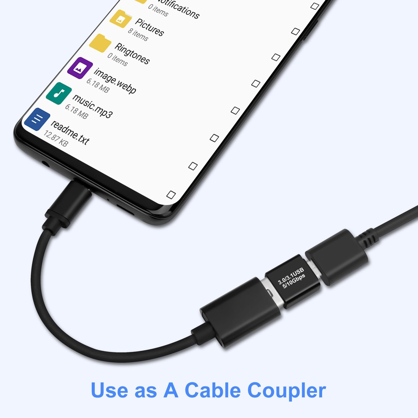 USB 3.0/3.1 Male to USBC Male Adapter 2 Pack, OTG 3.0/3.1 USB A to TypeC Adap…