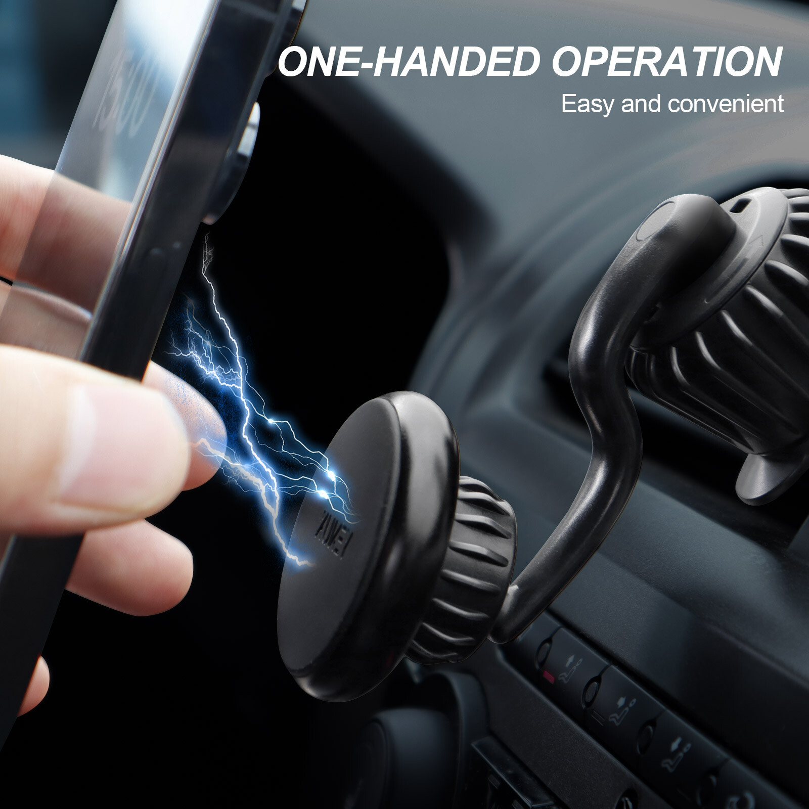Magnetic 360°Rotation Air Vent Car Mount Dashboard Phone Holder Truck Universal
