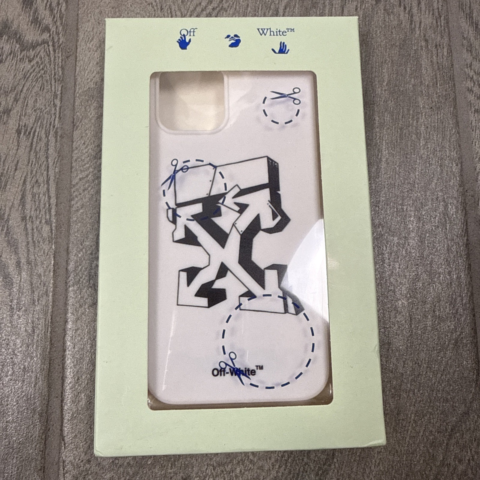 Off-White Arrow Graffiti iPhone 12 / 12 Phone Case White& Black Authentic New