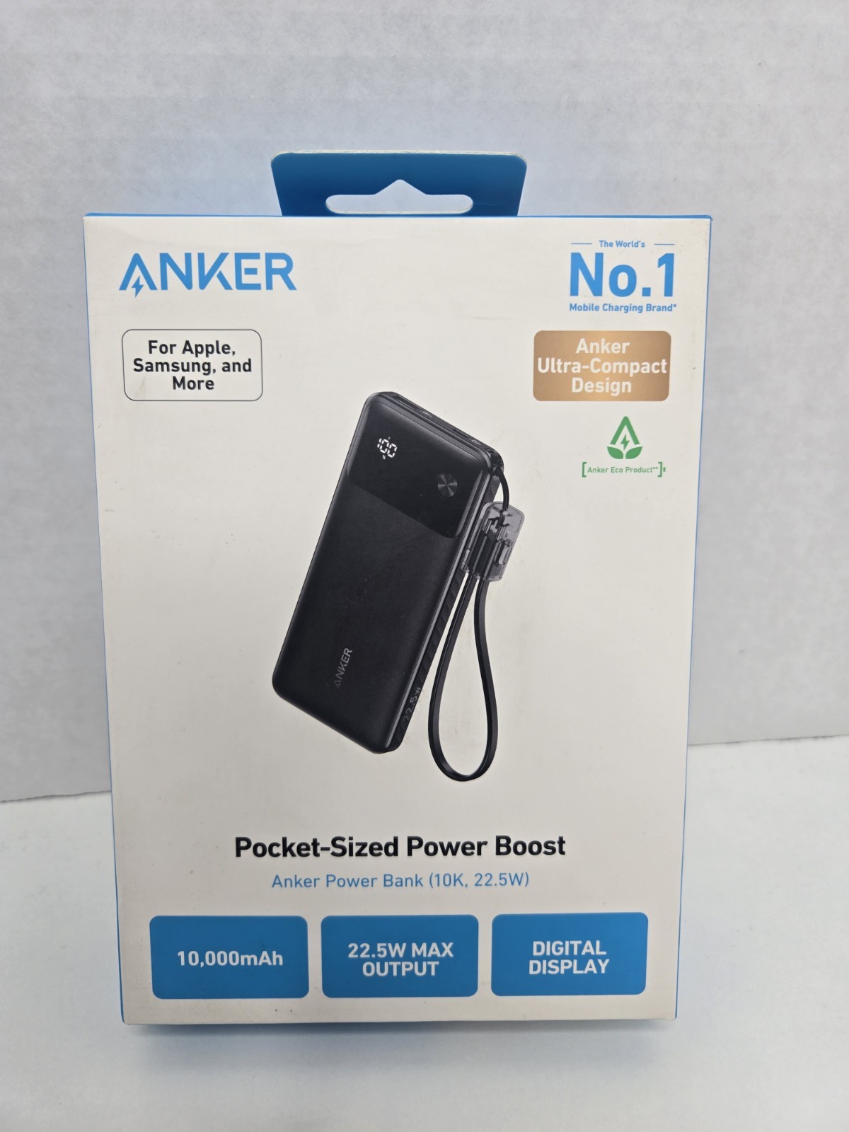 Anker Pocket Sized Power Boost Portable Charger Fast Power Bank 10,000 mAh