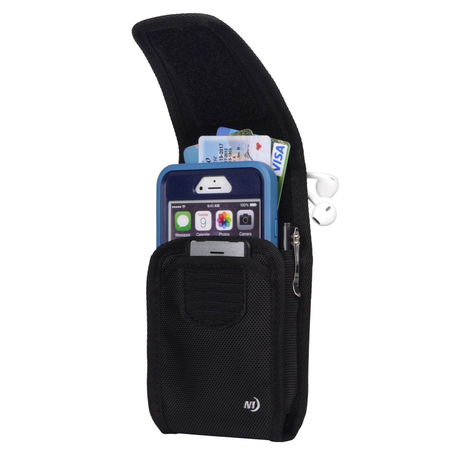 Nite Ize Clip Case Cargo Universal Rugged Holster, XXL – Black (2-Pack)