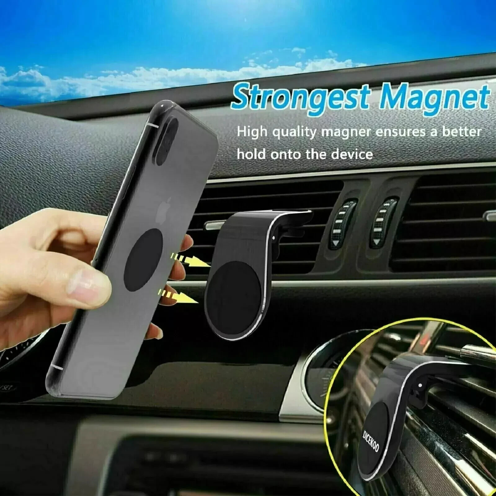 Car Magnet Magnetic Air Vent Stand Mount Holder Universal For Mobile Cell Phone