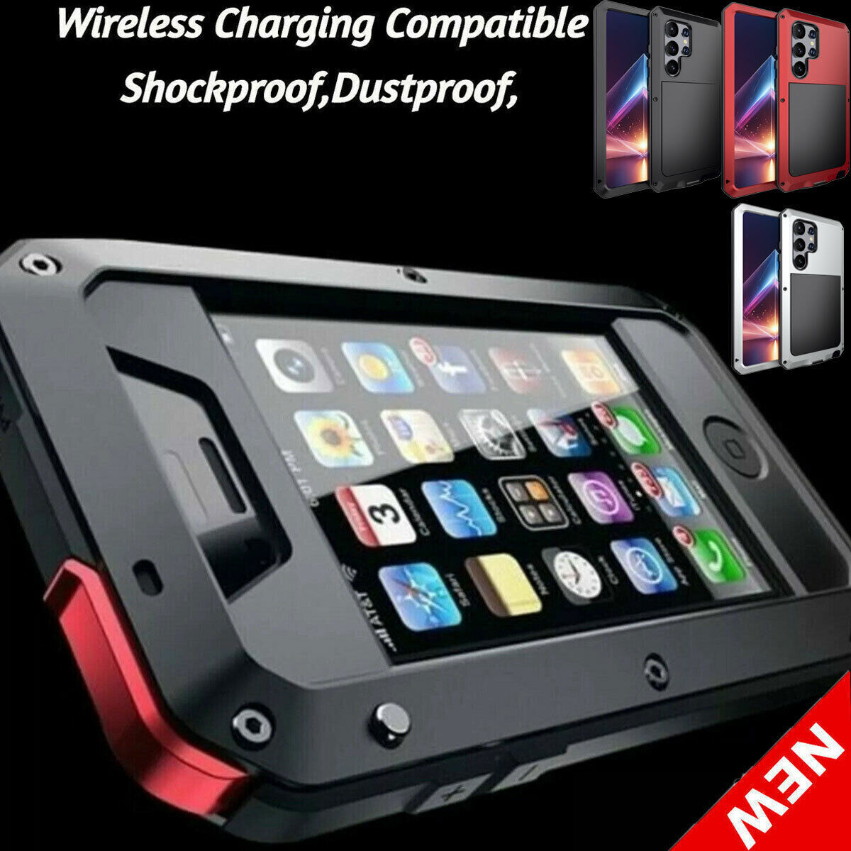 METAL ALUMINIUM CASE COVER FOR SAMSUNG GALAXY S24 S23 S22 S21 Ultra S10 S20 Plus
