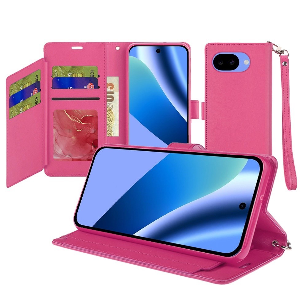 For Google Pixel 10a Phone Case Magnetic Snap Wallet Flip Card Slots Cover