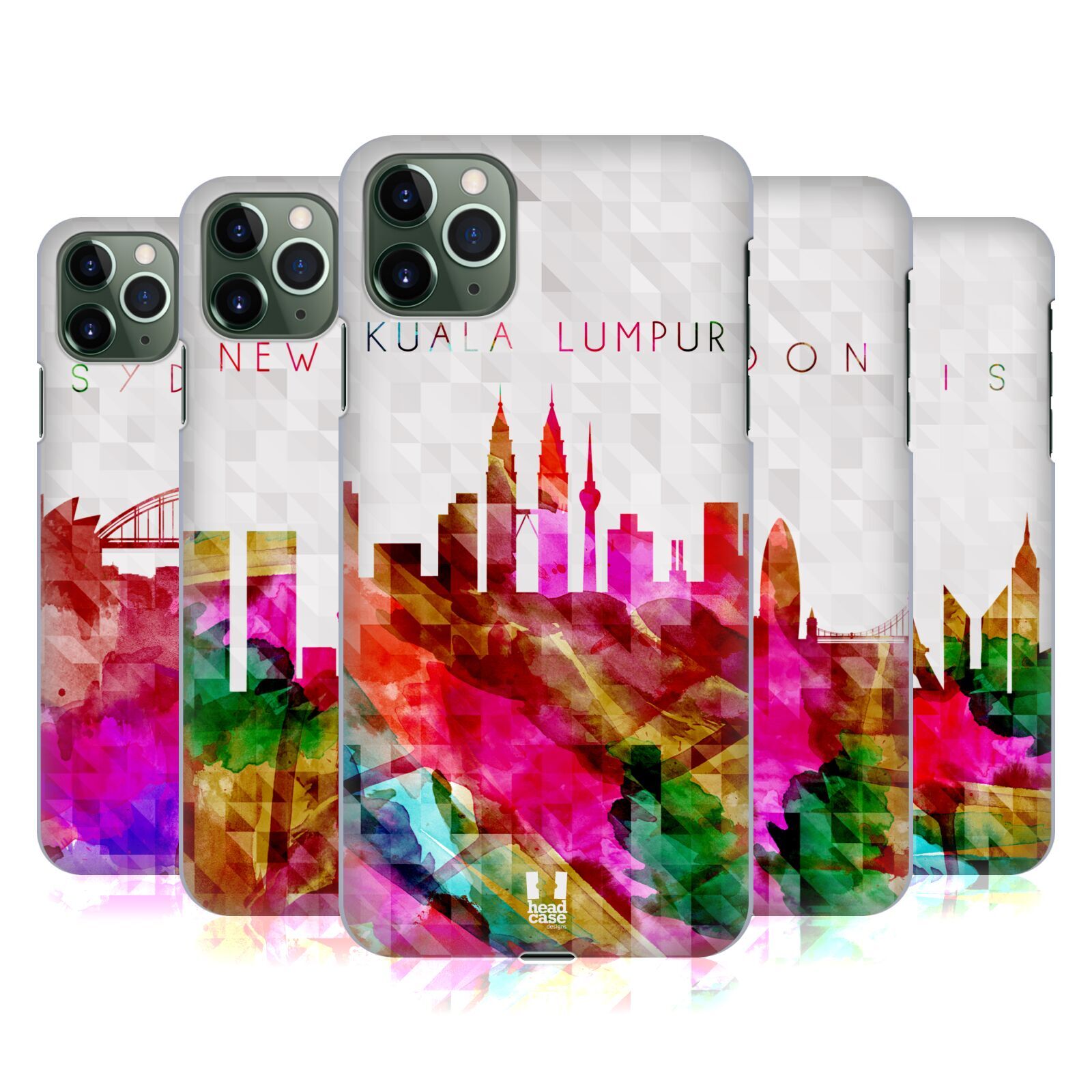HEAD CASE DESIGNS WATERCOLOURED SKYLINE HARD BACK CASE FOR APPLE iPHONE PHONES
