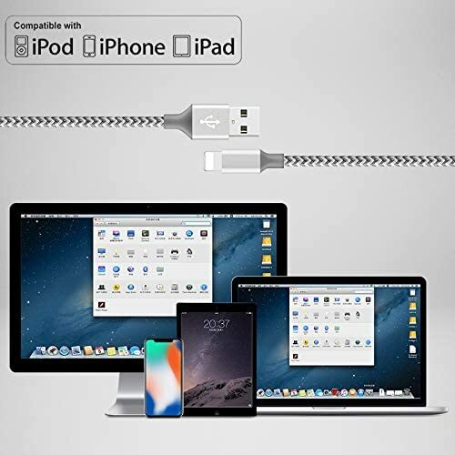 5x Heavy Duty Fast Charger Cable Charging Cord For iPhone 8 X XS 11 12 13 14 Max