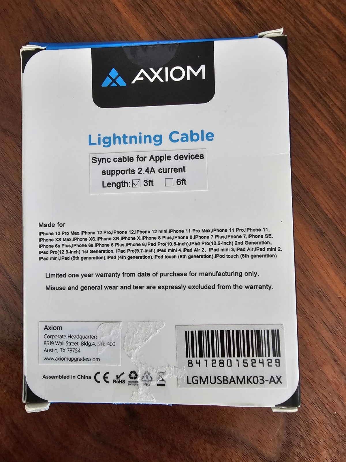 Apple 3ft. (1m) Lightning to USB Cable – Black