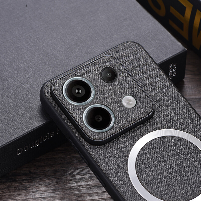 For Xiaomi Redmi Note 13 Pro 13 Pro 5G Magnetic Cloth Pattern TPU Case Cover