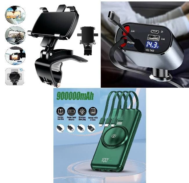 For All Subaru Car Support and Charging Set Strong Adjustable Arm Heavy Duty