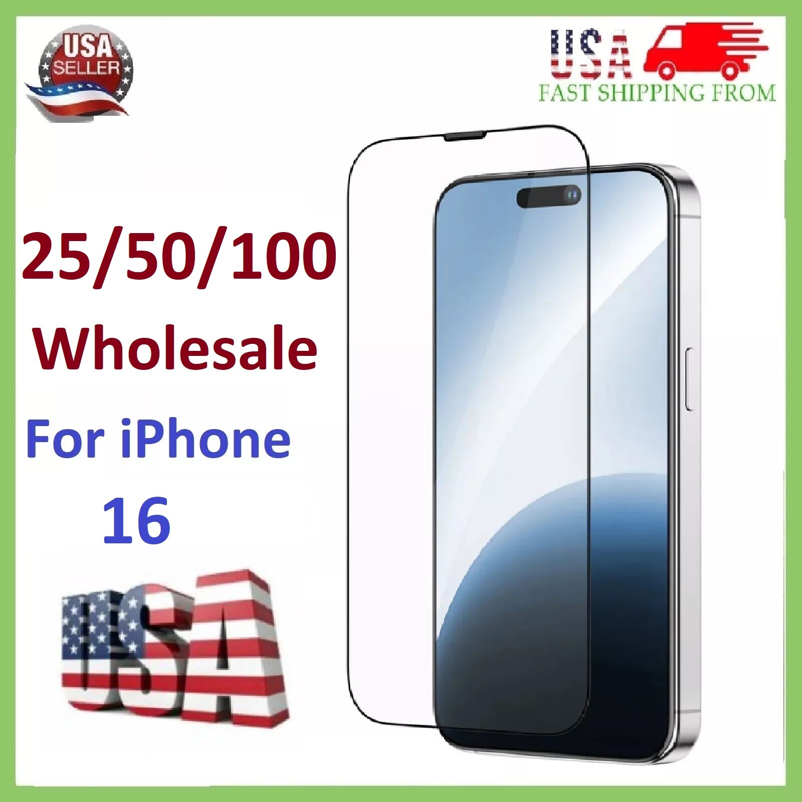 Lot Tempered Glass Screen Protector For iPhone 7/8/XR/11/12/13/14/15/16/17 Pro