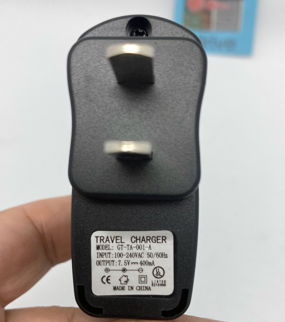 Lot 5: NEW Travel Charger Wall AC Power Adapter to 7.5V 3.2mm DC Supply, UL Safe