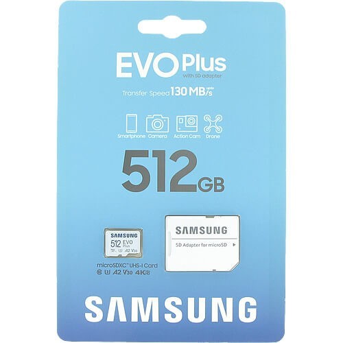 Samsung Evo Plus 256GB 512GB 1TB 2TB Micro SD SDXC A2 V30 HD 130MB/s Memory Card