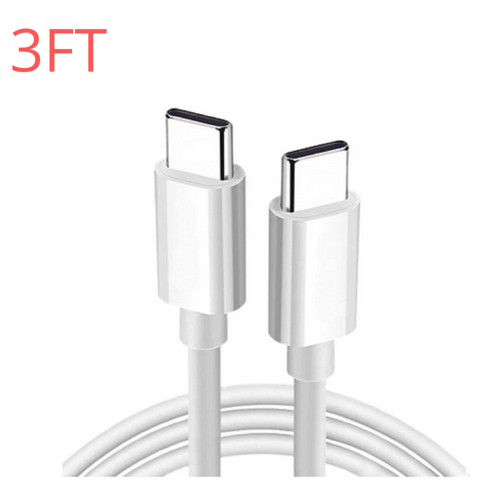 USB-C to USB-C Cable Fast Charge TypeC Charging Cord For Samsung iPhone 15 16 17