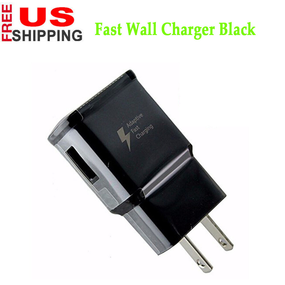 Fast Wall Charger Plug Adapter Black Universal Wall Charger Plug for Samsung US