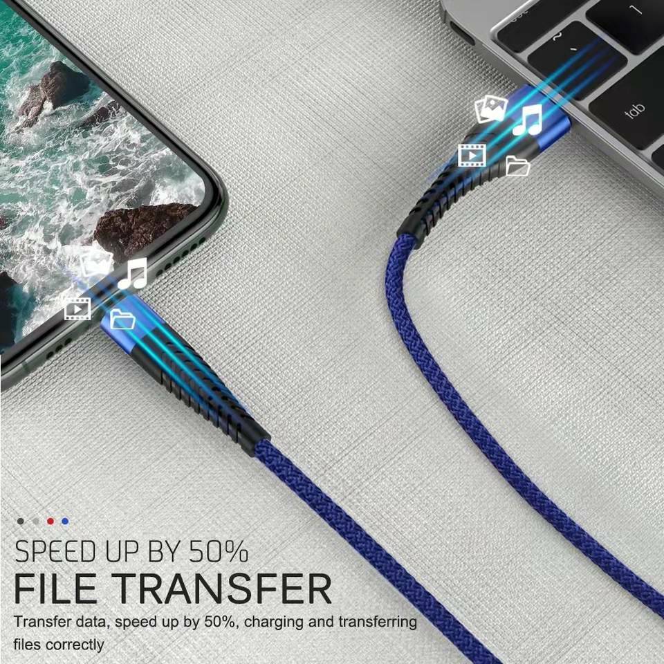 Braided USB C Type C Fast Charging Data Cable Cord for iPhone 16 Pro Max 15 lot