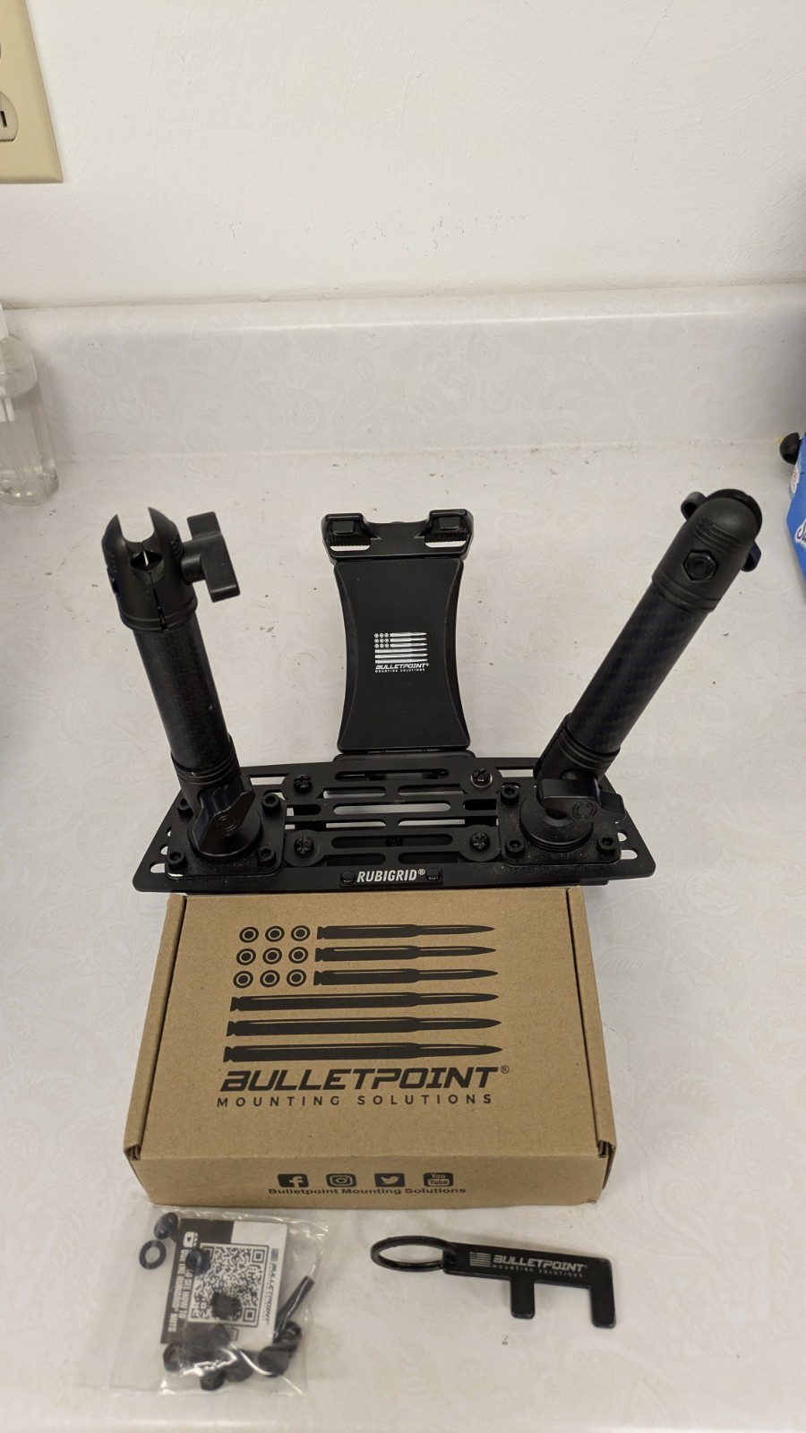 Bulletpoint Phone/Tablet Holder Clamp Mount Kit, Adjustable Angle