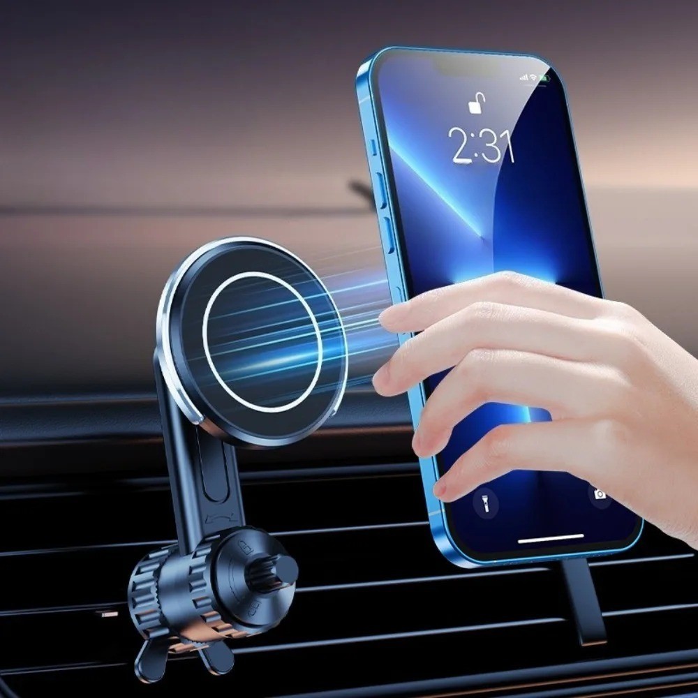 Strong Magnetic 360° Rotation Mag Safe Air Vent Car Mount Dashboard Phone Holder